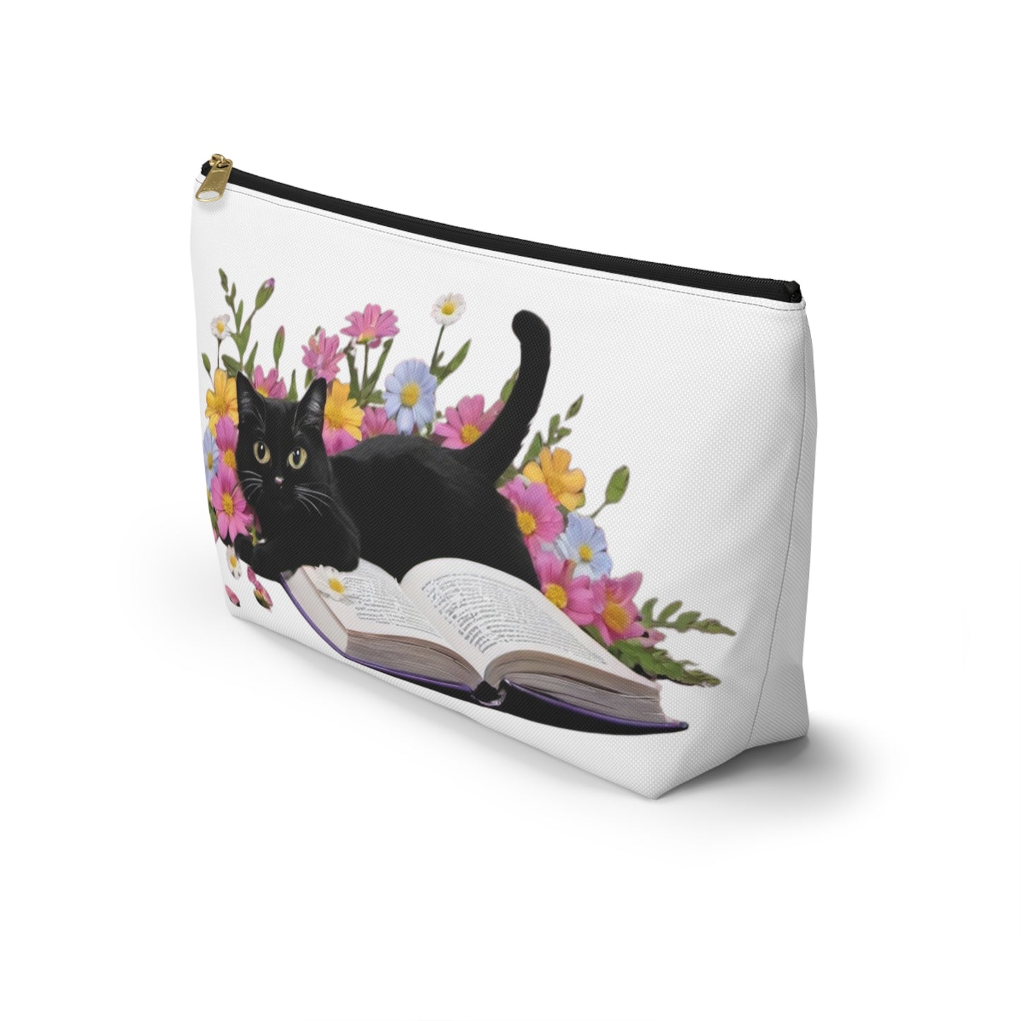 Cat in Book Pouch