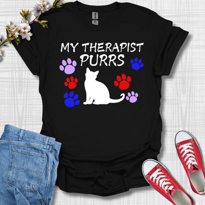 My Therapist Purrs Cat T-Shirt