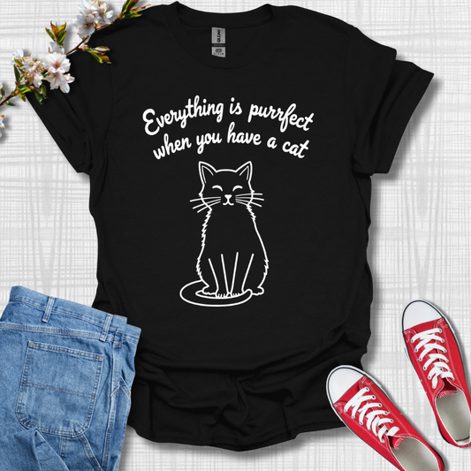 Everything is Purrfect Cat T-Shirt