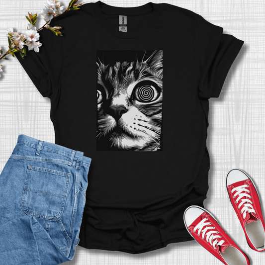 Psychedelic Cat Graphic T-Shirt