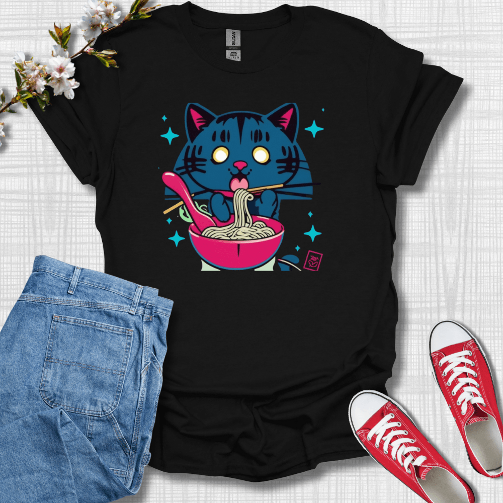 Ramen Cat Graphic T-Shirt