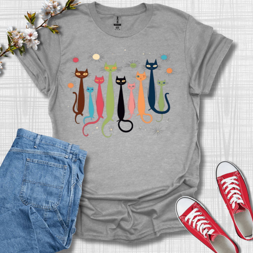 Alien Cats Graphic T-Shirt