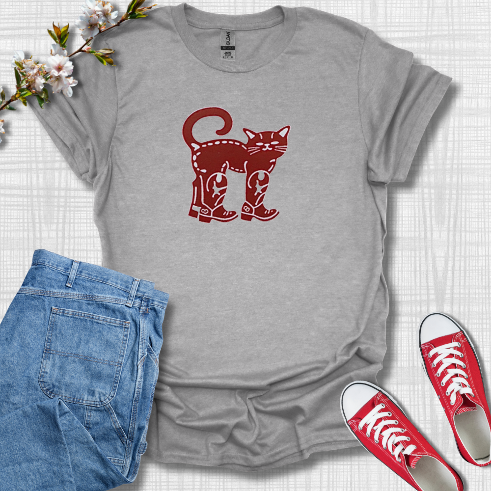 Cowboy Cat Graphic T-Shirt