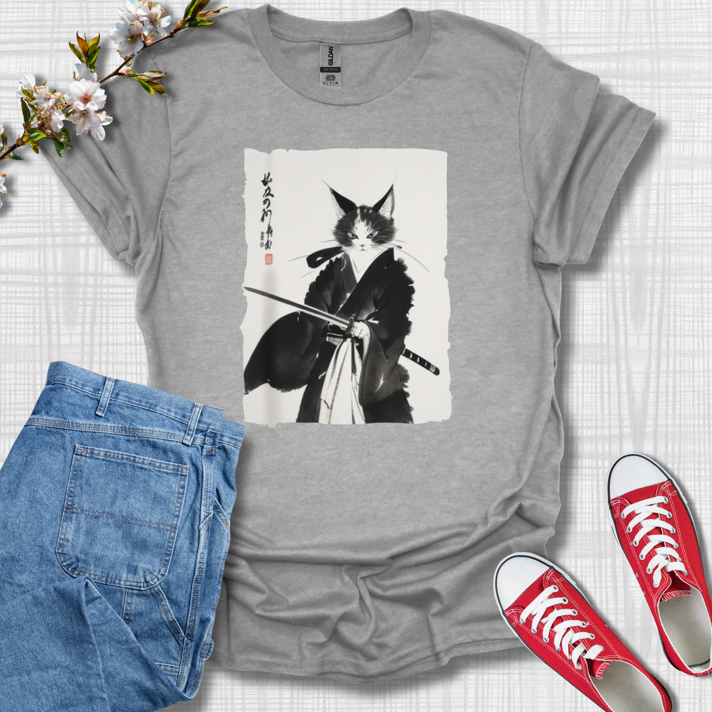 Cat Samurai T-Shirt