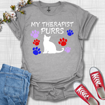 My Therapist Purrs Cat T-Shirt