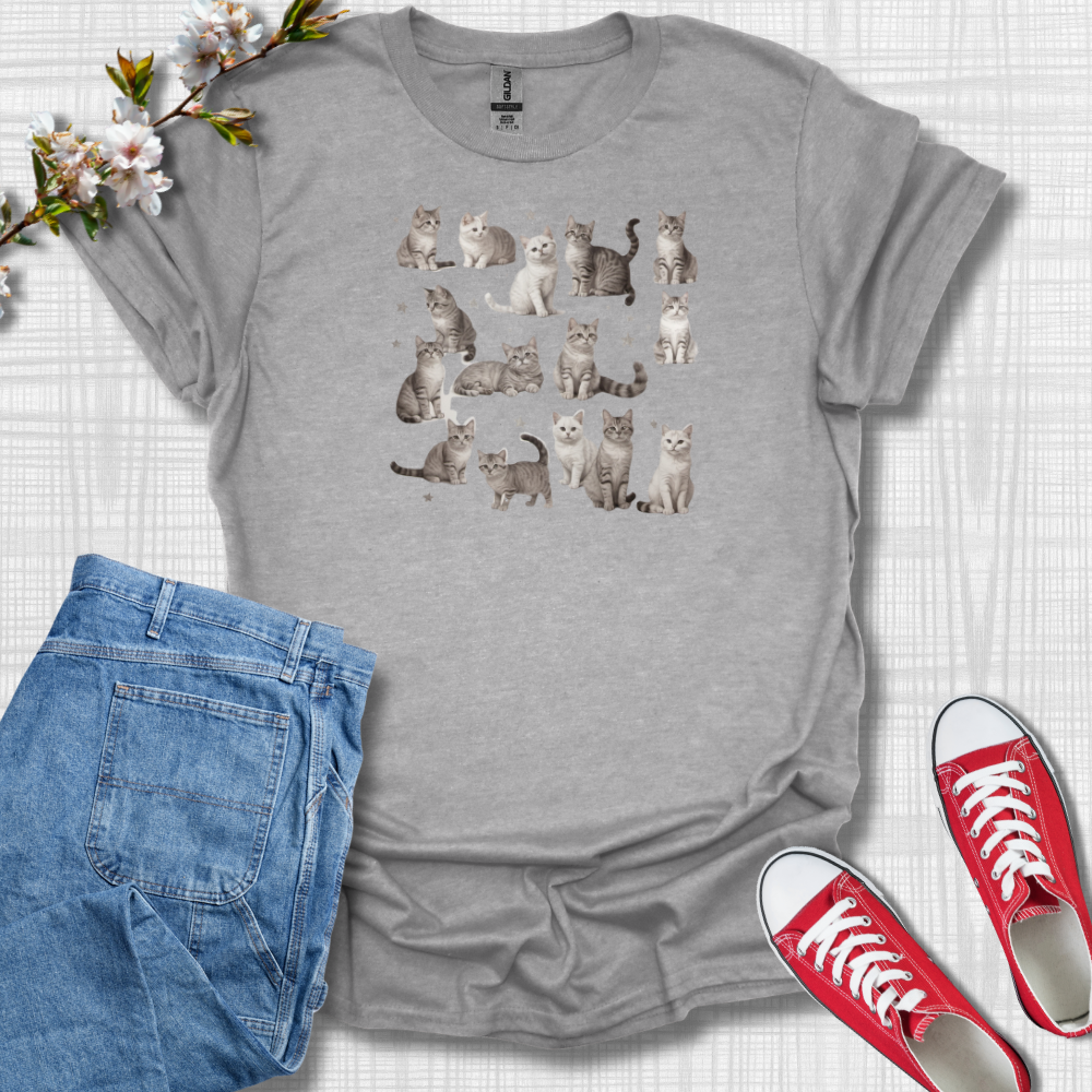 Cute Cats Graphic T-Shirt