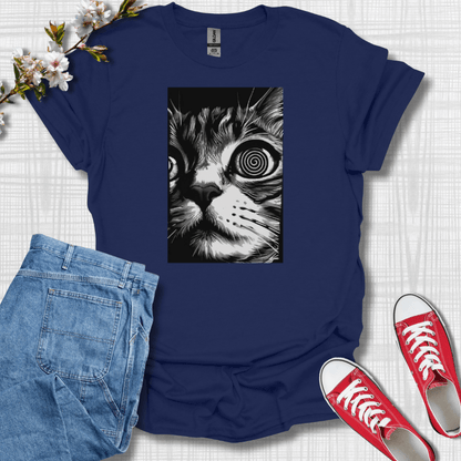 Psychedelic Cat Graphic T-Shirt