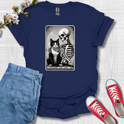 Childish Cat Tarot Card Graphic T-Shirt