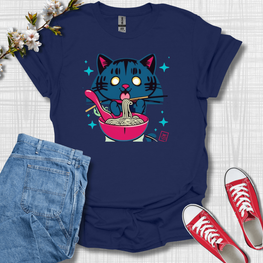 Ramen Cat Graphic T-Shirt