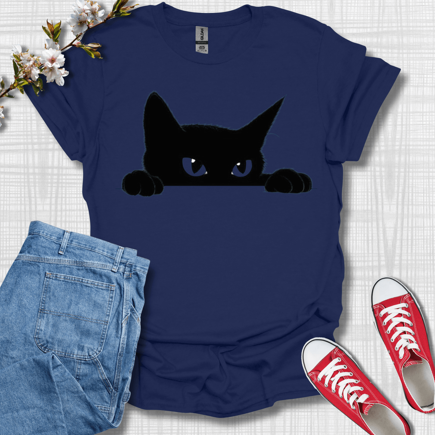 Peaking Cat T-Shirt