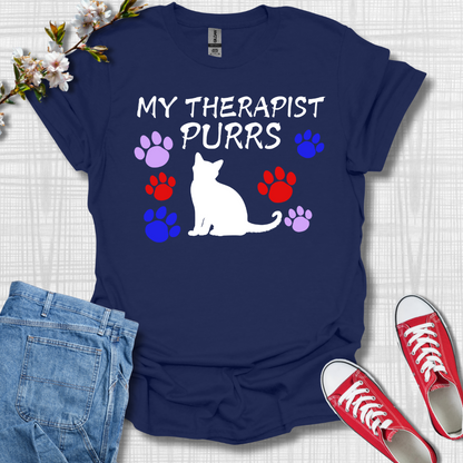 My Therapist Purrs Cat T-Shirt