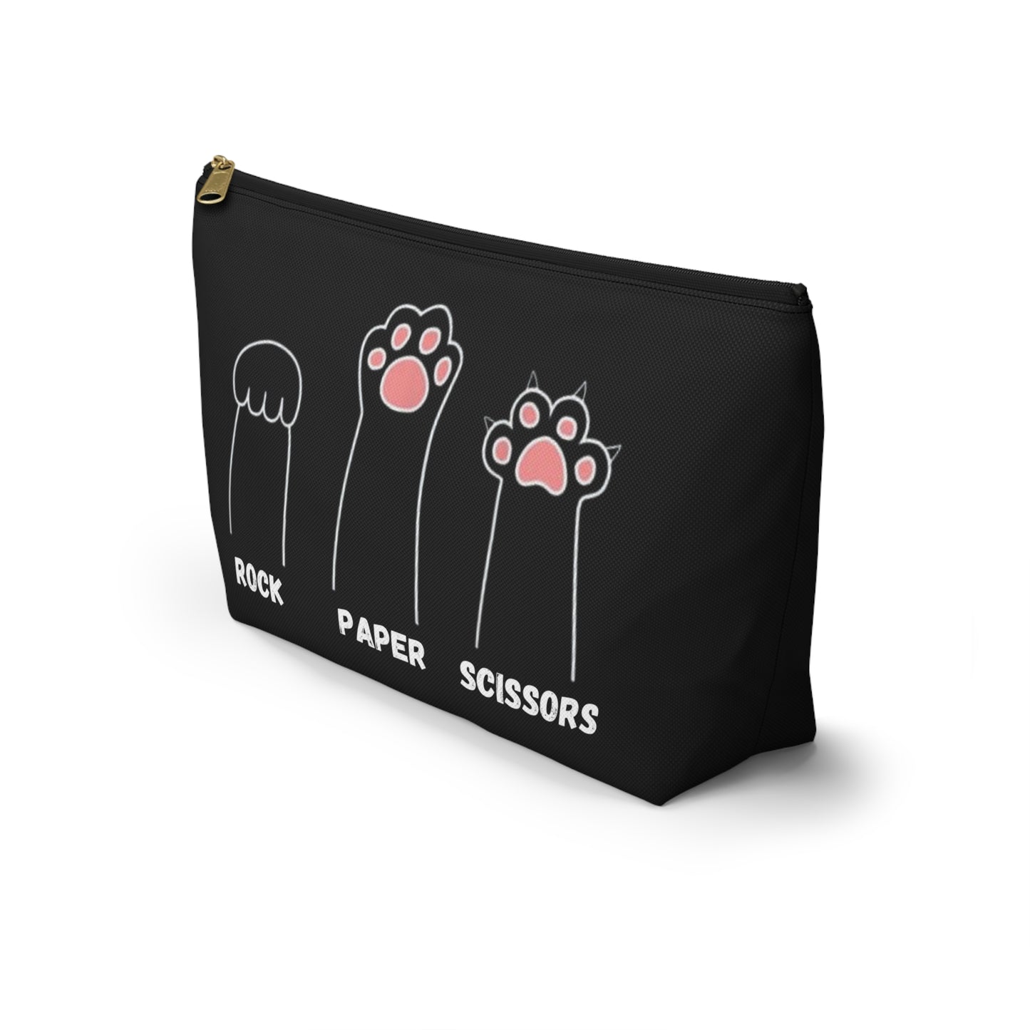 Rock, Paper, Scissors Cat Pouch