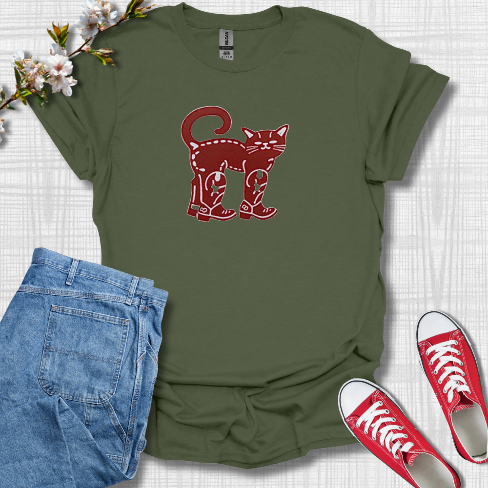 Cowboy Cat Graphic T-Shirt