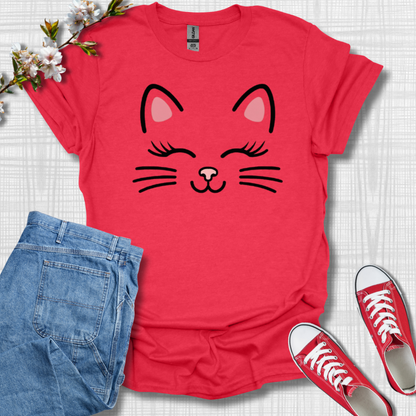 Cat Face Graphic T-Shirt