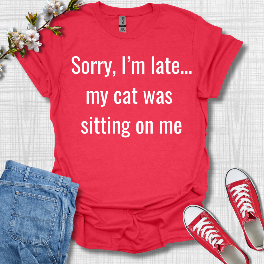 My Cat was Sitting on me T-Shirt