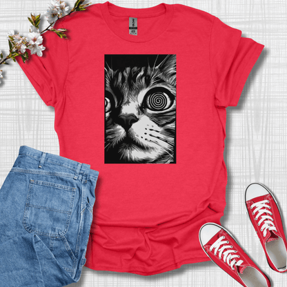 Psychedelic Cat Graphic T-Shirt