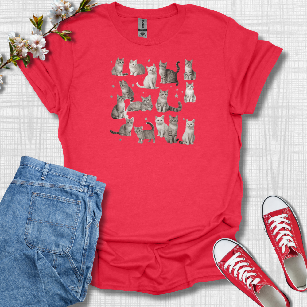 Cute Cats Graphic T-Shirt