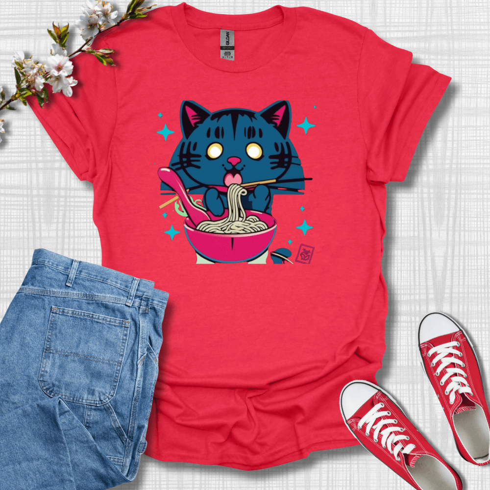 Ramen Cat Graphic T-Shirt