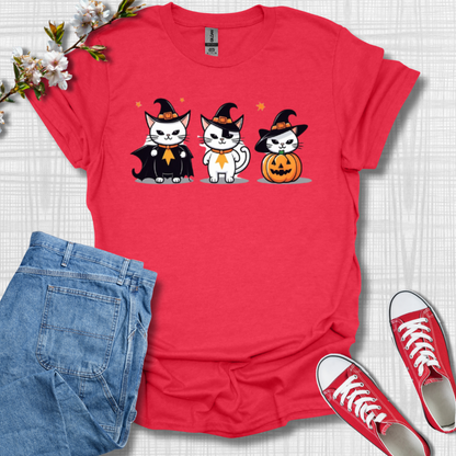 Cute Witch Cats Graphic T-Shirt