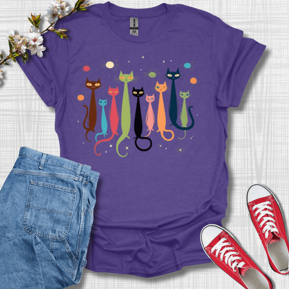 Alien Cats Graphic T-Shirt