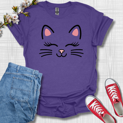 Cat Face Graphic T-Shirt