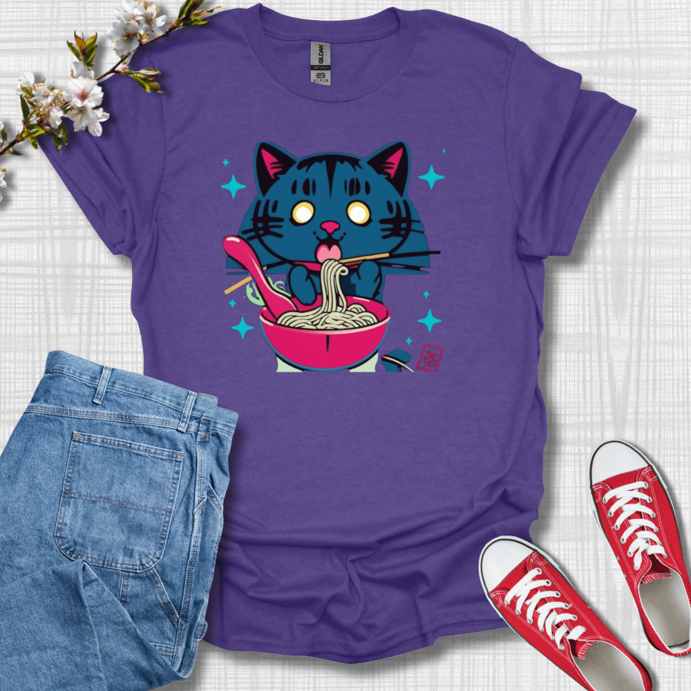 Ramen Cat Graphic T-Shirt