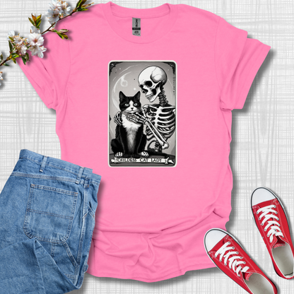 Childish Cat Tarot Card Graphic T-Shirt