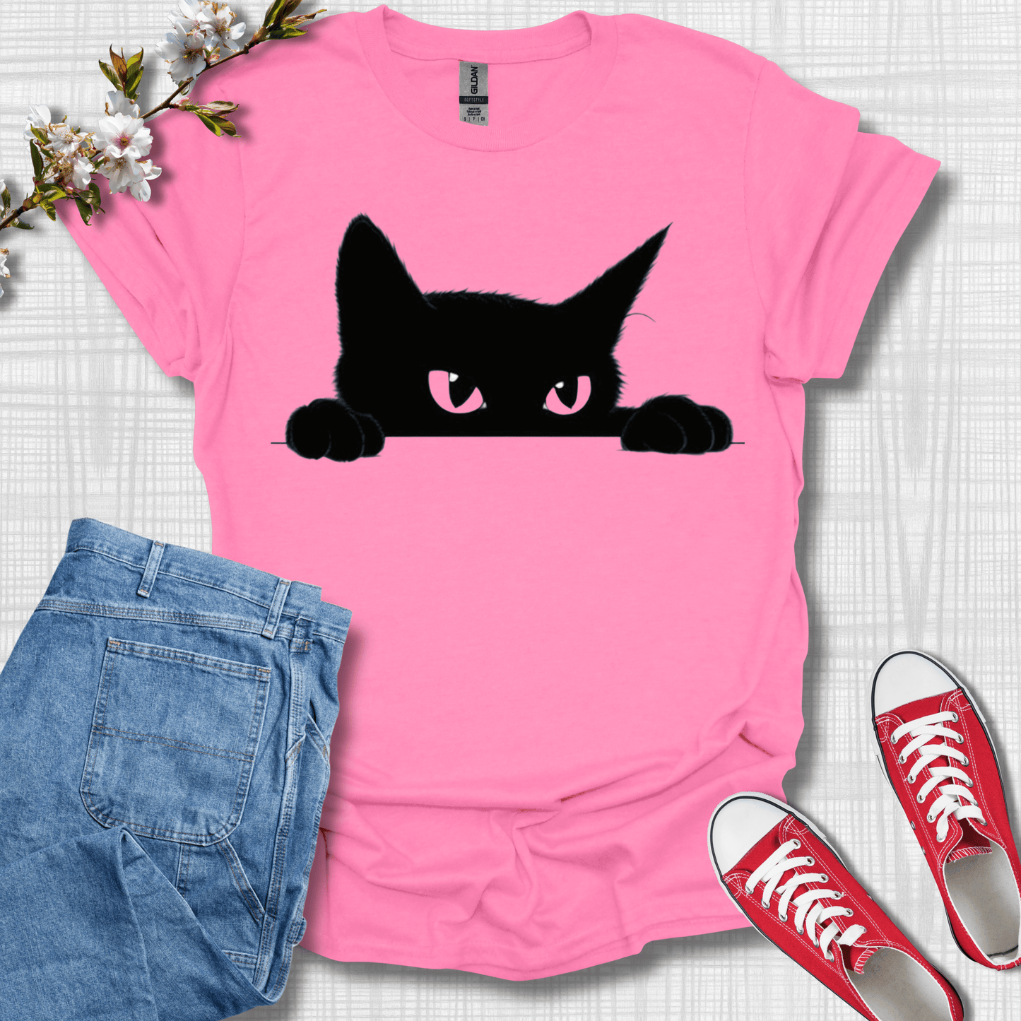 Peaking Cat T-Shirt