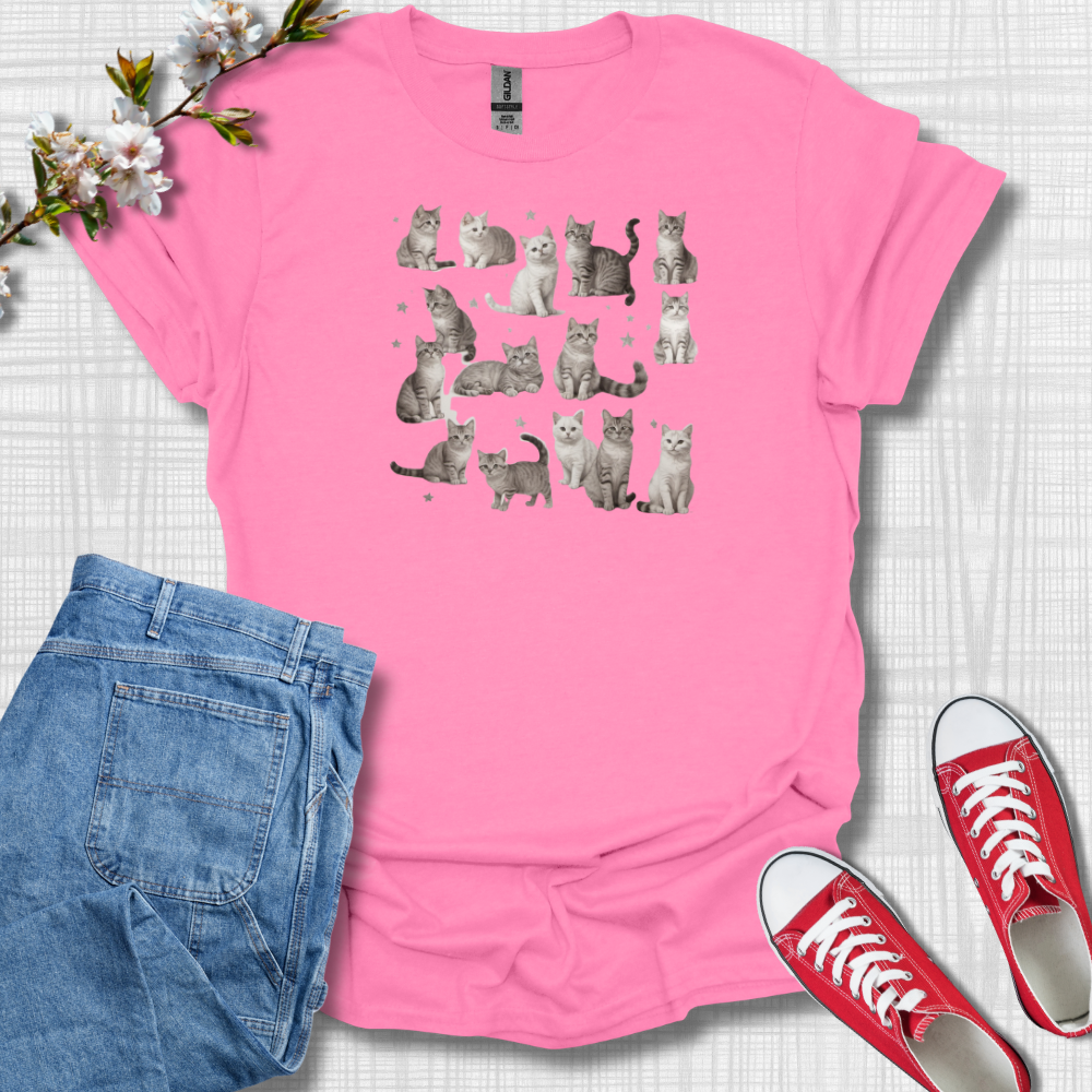 Cute Cats Graphic T-Shirt