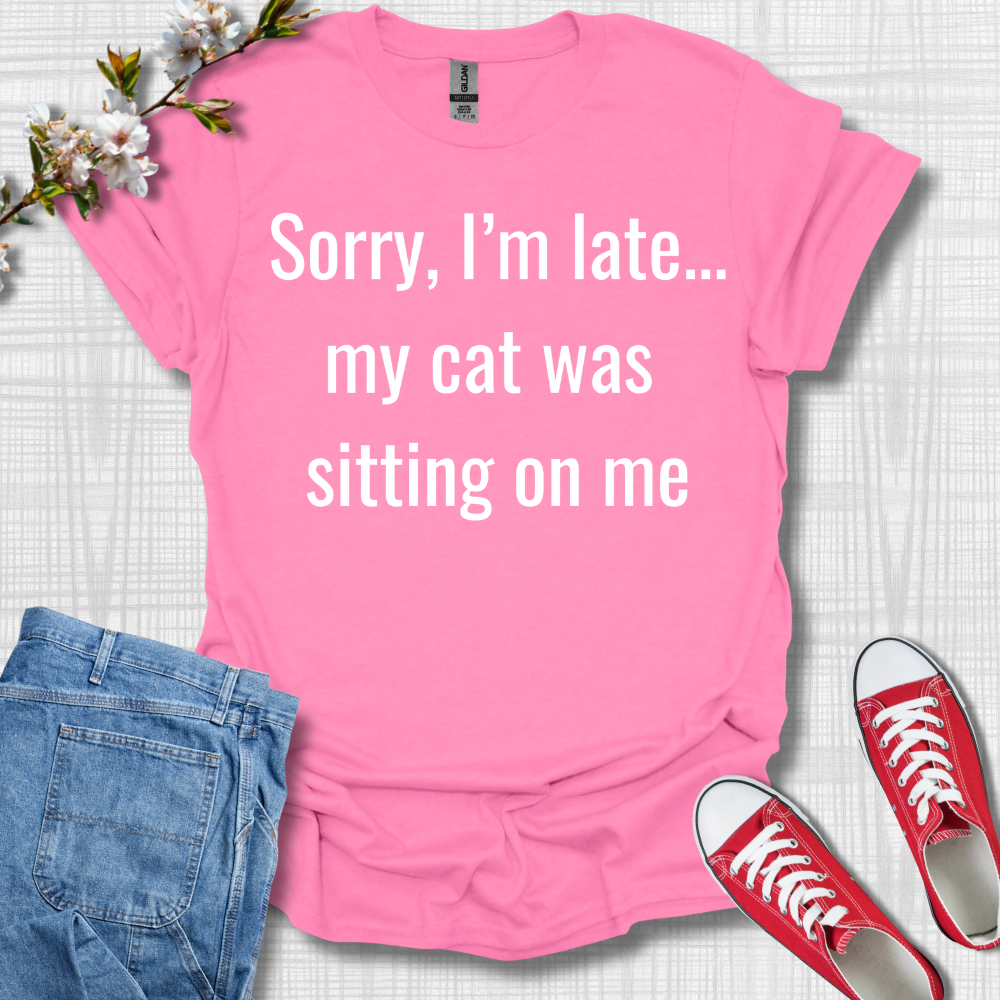 My Cat was Sitting on me T-Shirt