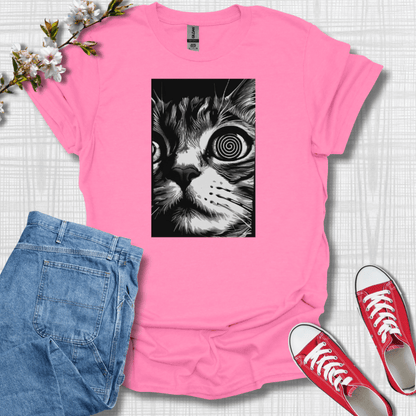 Psychedelic Cat Graphic T-Shirt