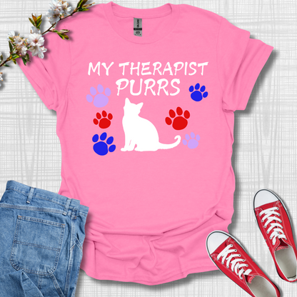 My Therapist Purrs Cat T-Shirt