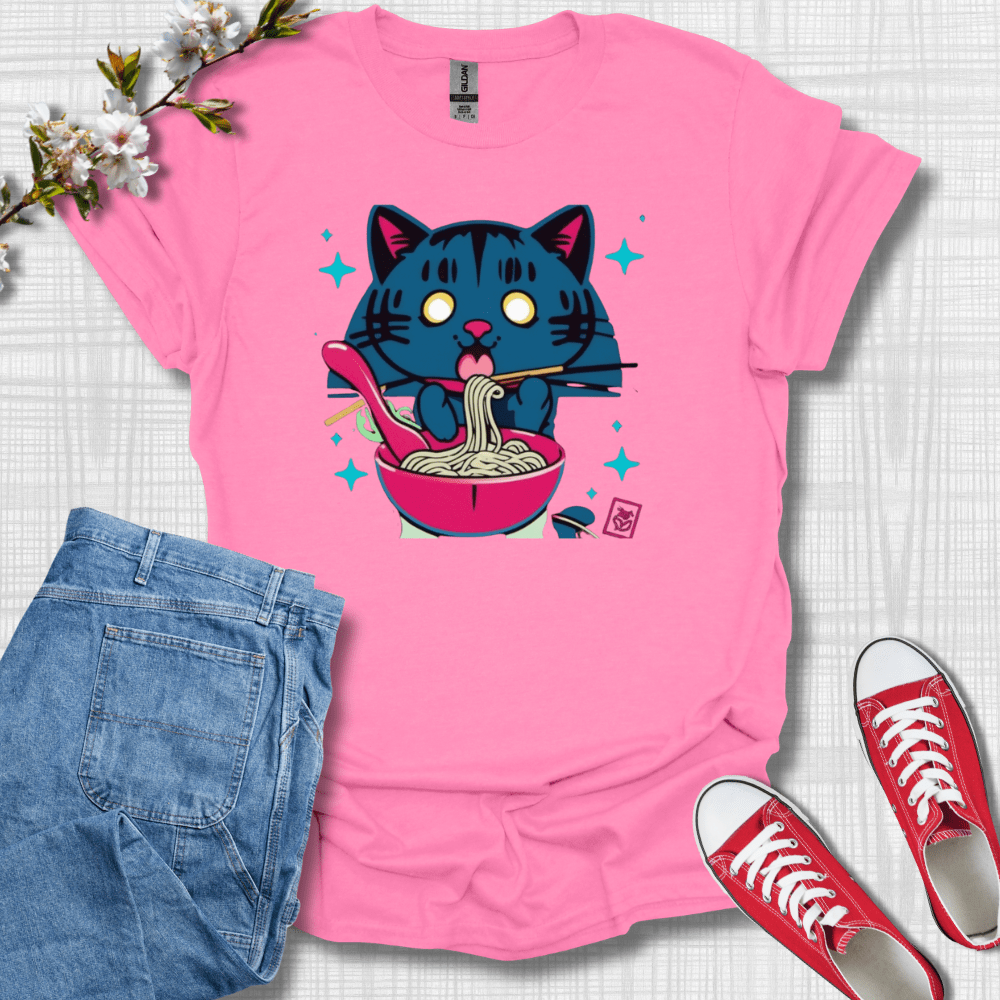 Ramen Cat Graphic T-Shirt