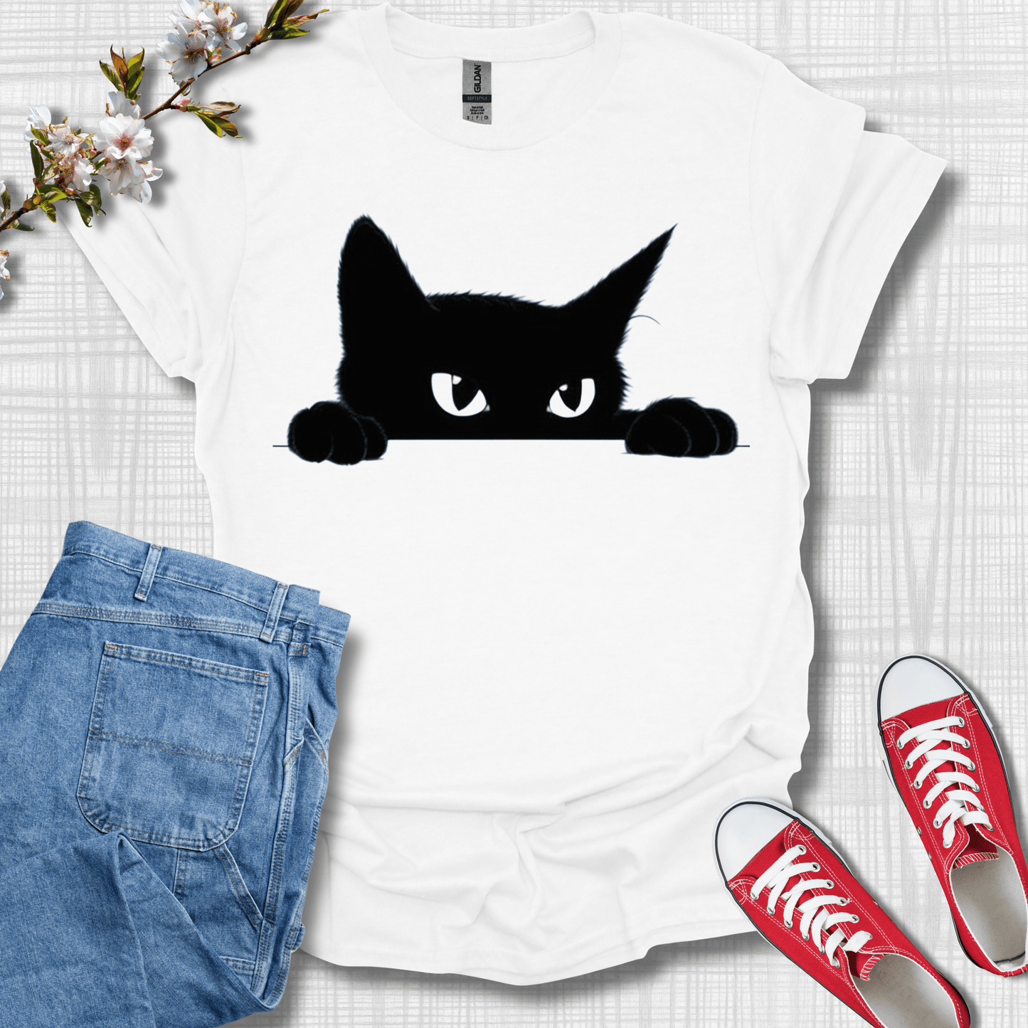 Peaking Cat T-Shirt