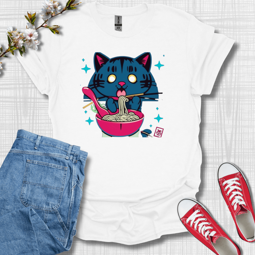 Ramen Cat Graphic T-Shirt