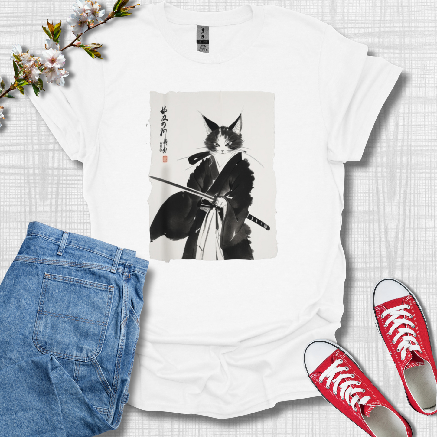 Cat Samurai T-Shirt