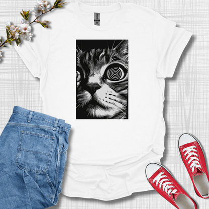 Psychedelic Cat Graphic T-Shirt